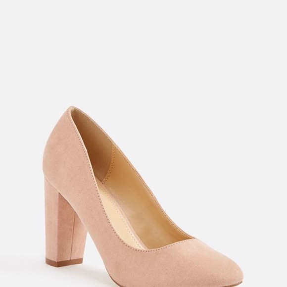 Just Fab Lavine Block Heel Pump Blush - Picture 4 of 5